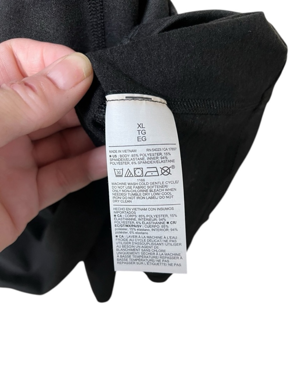 Old Navy NWT black cloud comfy athletic dress razor back built in shorts bra - Picture 11 of 12